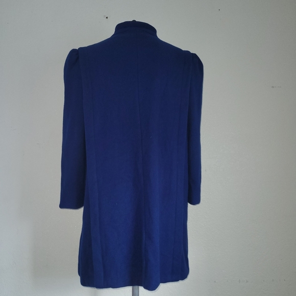 International Scene Royal Blue Wool Pea Coat with Extra Bottom  Size 11/12 - Picture 5 of 11